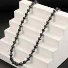 Stylish Magnetic Hematite Beaded Necklace Energy Accessory Men Women Gift New