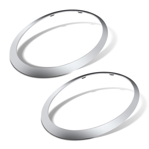 2X Headlight Ring Chrome 51137300631 51137300632 For Mini Cooper 2014-2021 USA - Picture 12 of 12