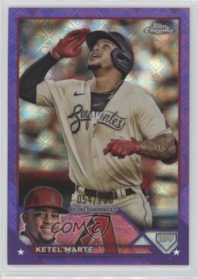 2023 Topps Chrome Logofractor Edition Purple Refractor 54/250 Ketel Marte 11qz