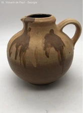 Vintage West Germany 671 17 Pottery Art Jug Pot Great Condition 7 X 7.5 In