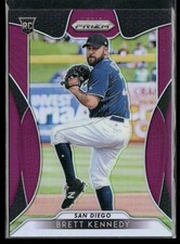 2019 Panini Prizm Brett Kennedy Purple Prizm RC #215 San Diego Padres