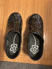 Sanita Slip-Resistant Sparkly Clogs Size 38