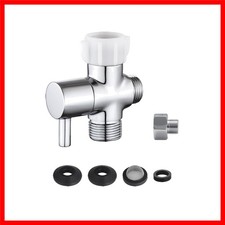 Bidet T Adapter Brass Shut Off Valve for Toilet Connection High Flow Control