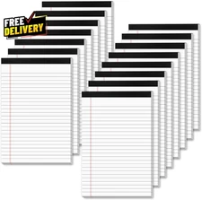 White Legal Pads 5X8 Small Note Pads 5X8 College Ruled Paper Tablets 15 Pack
