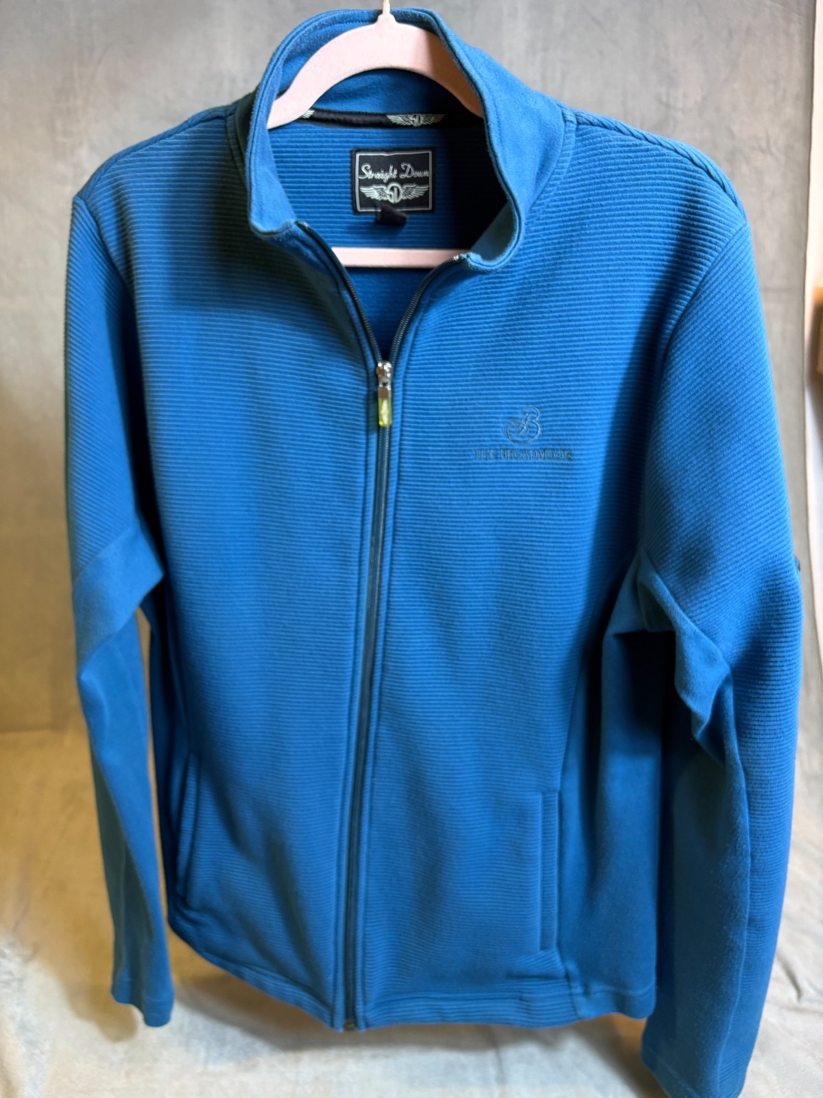 Straight Down Broadmoor Blue Pullover Womens 1/4 … - image 2