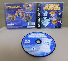 Jigsaw Madness Video Game (Sony PlayStation 1) PS1 Complete CIB VGC Disc Clean