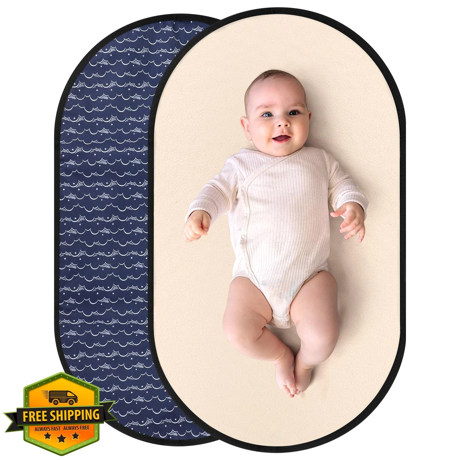 Accmor Diaper Changing Pad Blue Cloud