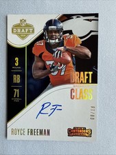 2018 Contenders DCA-RF Royce Freeman Broncos Rookie RB On-Card Auto 08 /18. rookie card picture