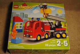 Lego Duplo Fire Truck with Box 10592 Looks Complete