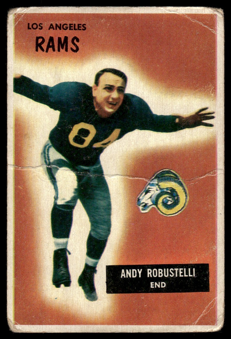 1955 Bowman Andy Robustelli Los Angeles Rams #121