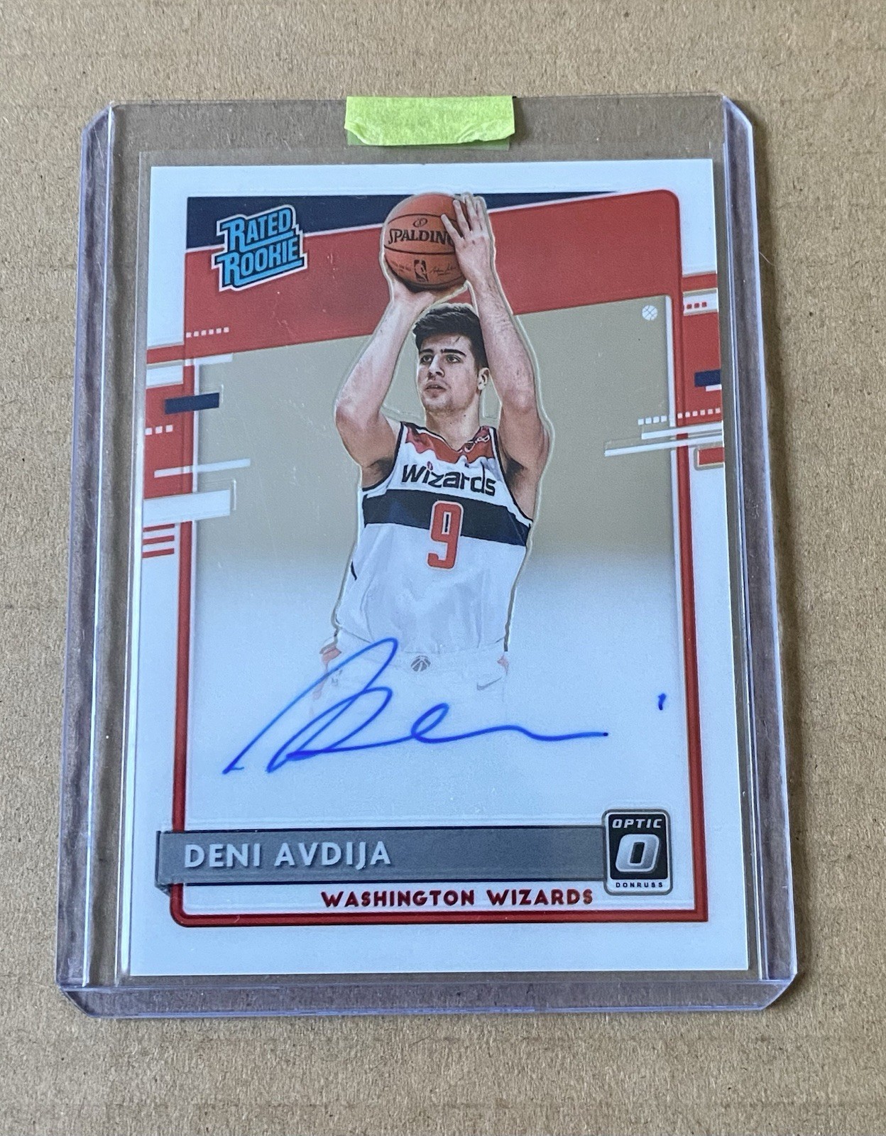 2020-21 Panini Optic Rated Rookie - Deni Avdija #159 On-Card Auto RC