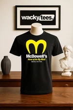 McDowells Home of the Big Mick Coming to America Style Graphic Tee Shirt