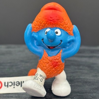 Smurfs 20719 Pisces Smurf Fish Astrology Zodiac Horoscope Schleich PVC Figurine