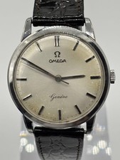 Omega Geneve Manual Wind Watch 34mm Silver Dial Good Condition