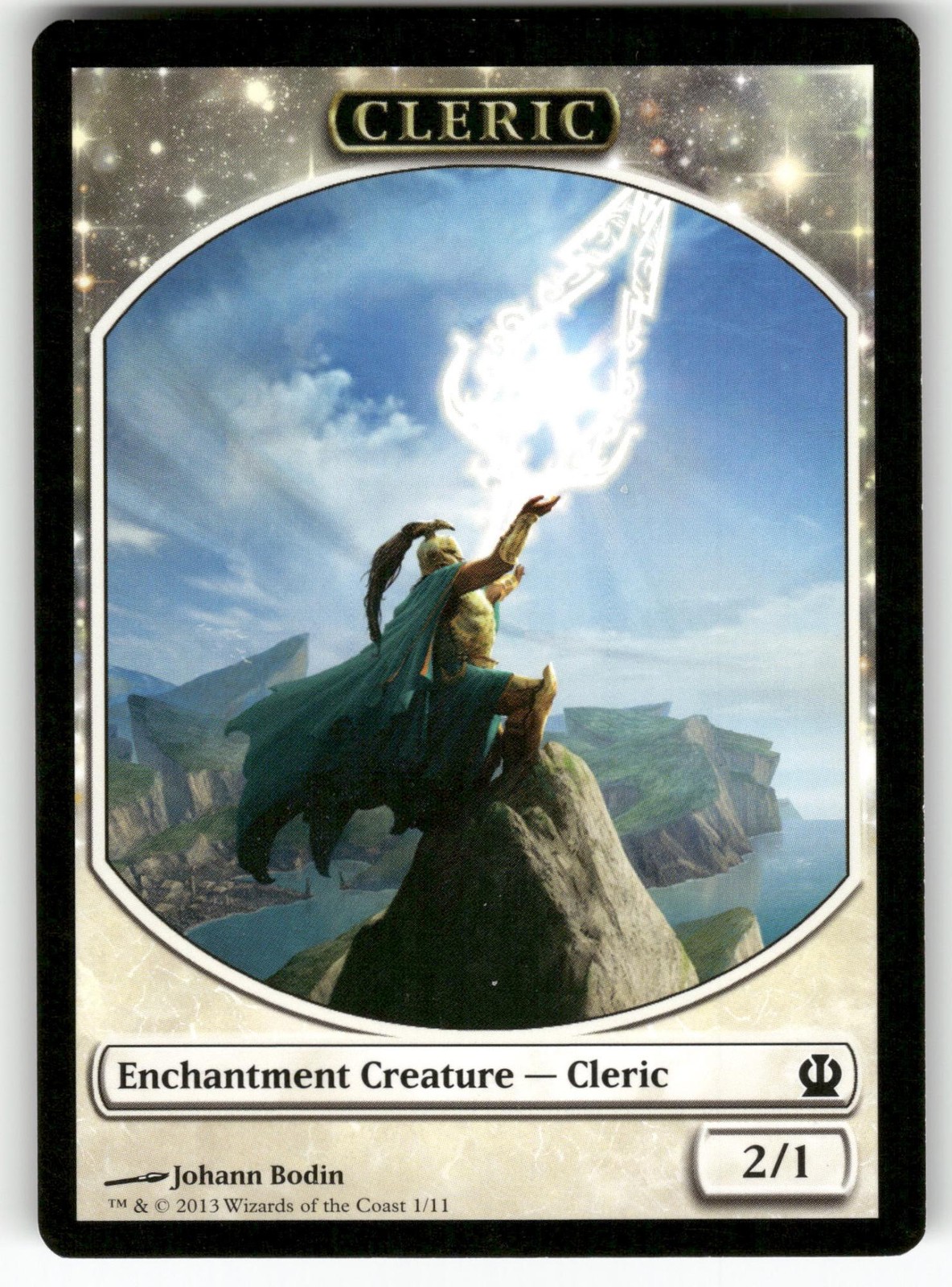 Cleric Token 1 Token Theros Near Mint