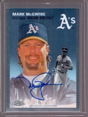 MARK McGWIRE 2023 Topps Chrome Platinum Anniversary Autograph Auto #CPA-MMC