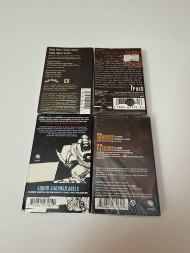 GZA GENIUS WU TANG CASSETTE SINGLES LOT 1995 METHOD MAN RZA - Picture 2 of 2