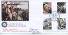 1987 ST.JOHN AMBULANCE GREAT BRITAIN "BRADBURY" ILLUS. FDC  SIGNED x2 43/100