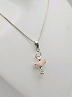 Sterling Silver Pink Enamel Tutu Ballerina Pendant Necklace 16" — photo 4
