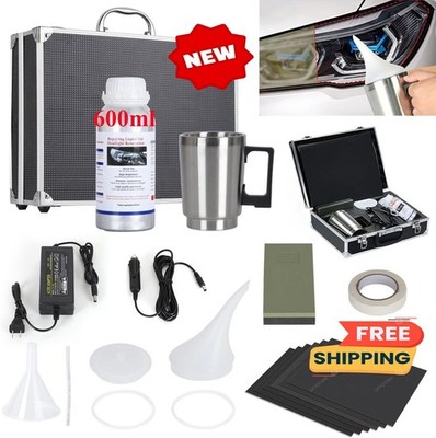 Kit de reparación de faros, kit de restauración de faros para automóviles con lí