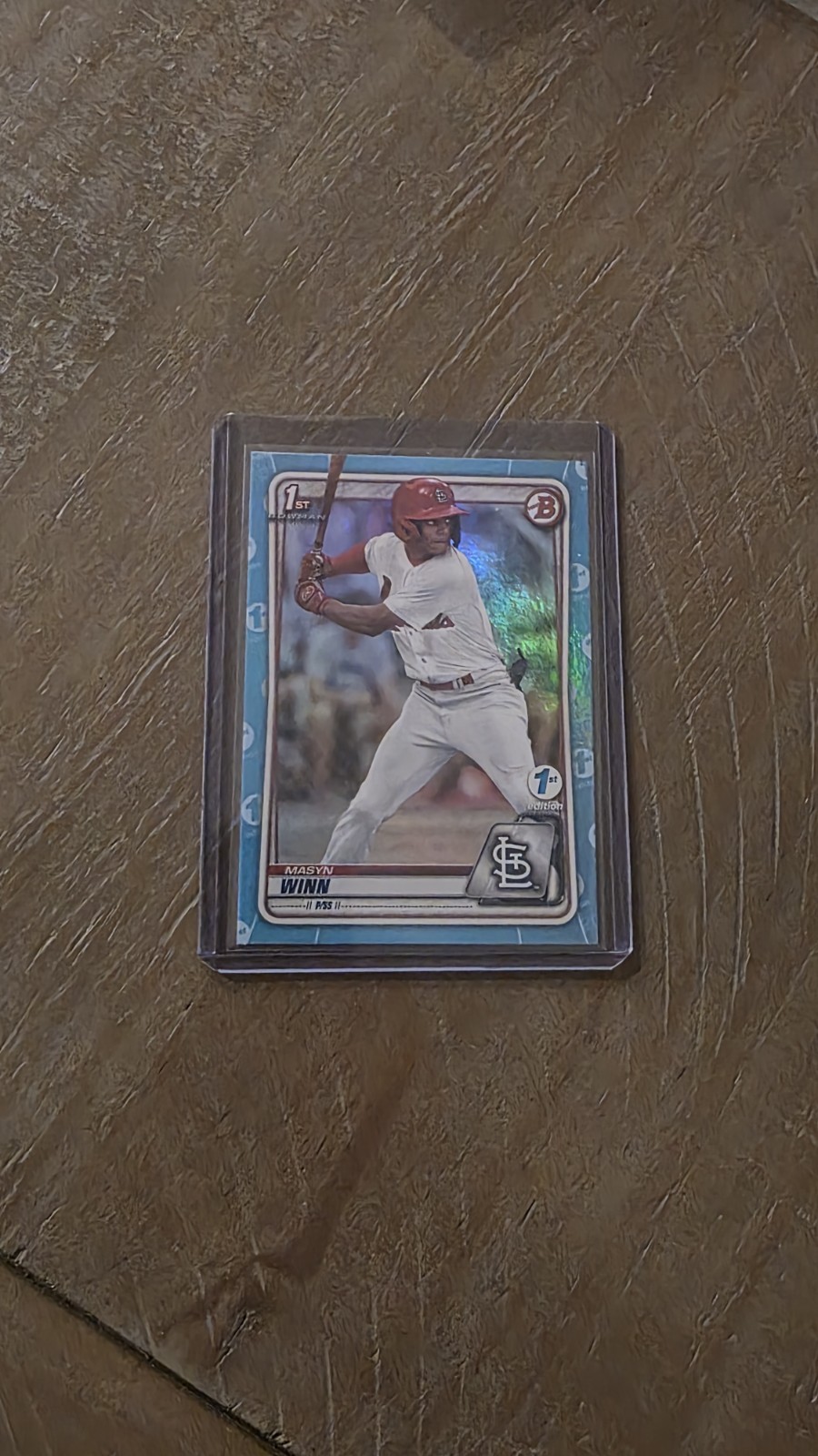 2020 Bowman Draft 1st Edition Masyn Winn  Sky Blue Foil 1st Bowman Rookie Card