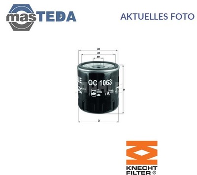 OC 1063 MOTOR ÖLFILTER KNECHT FÜR LAND ROVER RANGE ROVER EVOQUE,FREELANDER 2