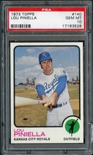 1973 Topps #140 Lou Piniella PSA 10 GEM-MT 17183528 