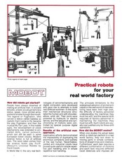 Brochure - MOBOT - Practical Robots for Real World Factory c1981 2 items (ST585)
