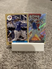 🔥Vladimir Guerrero Jr 2 Card Lot BOMB SQUAD RAPTURE SSP + VINTAGE THROWBACK🔥
