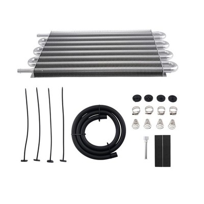 8 Row Universal Transmission Oil Cooler Kit for Car Truck Heavy Duty