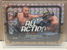 Justin Gaethje All Chrome 2026 Gold Refractor /50