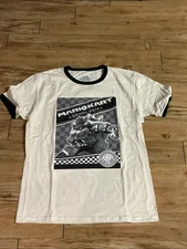 Universal Studios Hollywood Super Nintendo World Bowser Mario Kart Shirt L NWT