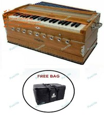 New Bina 3.5 Octave Multifold Bellow 9 Stopper 42 Keys 2 Reed Harmonium with Bag