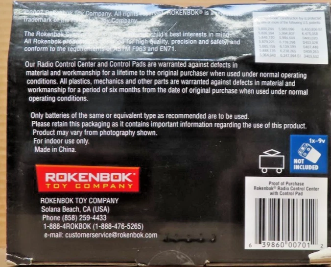 Rokenbok System Command Console, Remote Control Factory sealed New in Box 00701 - Image 4 of 4