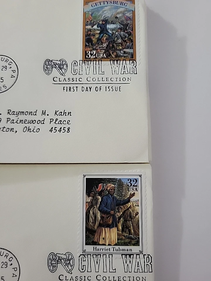 US FDC #2975 CIVIL WAR SET OF 20 Artcraft 1995 Gettysburg PA SET OF 20 - Image 2 of 4