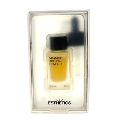 LED Esthetics Vitamin C Ageless Complex Serum 0.5oz Bakuchiol Hyaluronic Acid