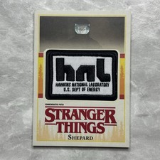 2018 Stranger Things Season 1 Shepard Commemorative Patch Card Hawkins Lab