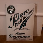Original Emailschild Brauerei Anton Deuringer