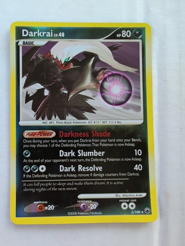 Darkrai 3/100 Majestic Dawn Reverse Holo Rare