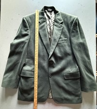 Jos A Bank Men  s 100 Cashmere 2-Button Blazer/Jacket Olive Green   42L