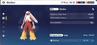 Pokemon Legenden Z-A ZA 6IV Shiny Alpha Blaziken