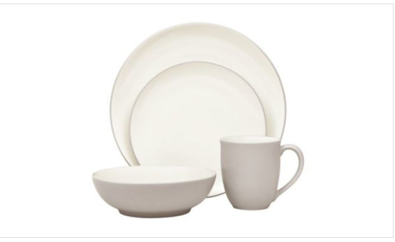 Noritake Colorwave Slate 4-Piece Coupe Place Setting, Servic