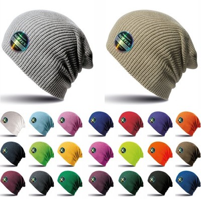 Softex Beanie Mütze leichte Slouch oder Bündchen Wintermütze