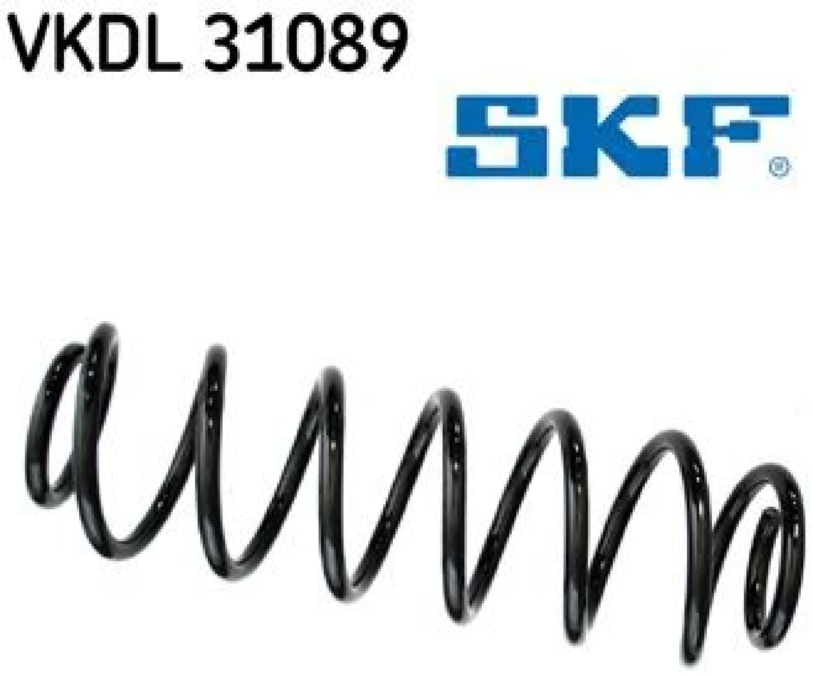 SKF Fahrwerksfeder ohne Hülse VKDL 31089 Position Hinterachse Außendurchmesser 104 mm Höhe 488 mm Länge 128 mm Breite 127 mm - OE-Qualität - Bild 2