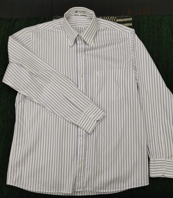 Vintage Lanvin Paris Herren Hemd - Zweifach 100er Baumwolle Popeline
