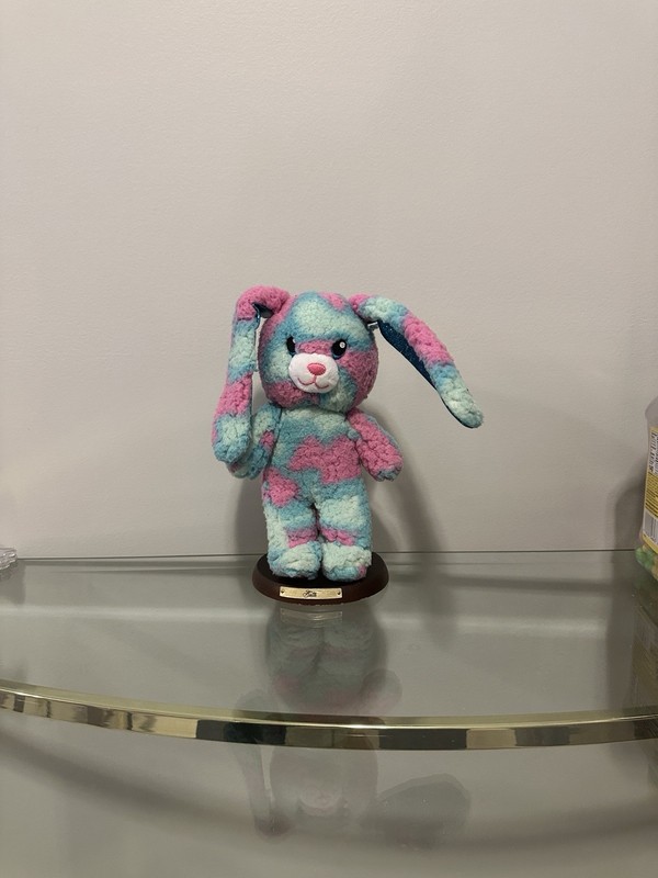 Build A Bear Rare Limited Edition Spring Multi Colored Cotton Candy Bunny Rabbit