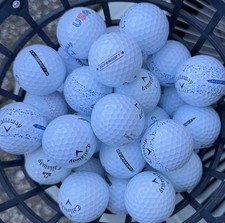 50 Callaway Supersoft Used White Golf Balls 5A Condition AAAAA  Free Shipping 