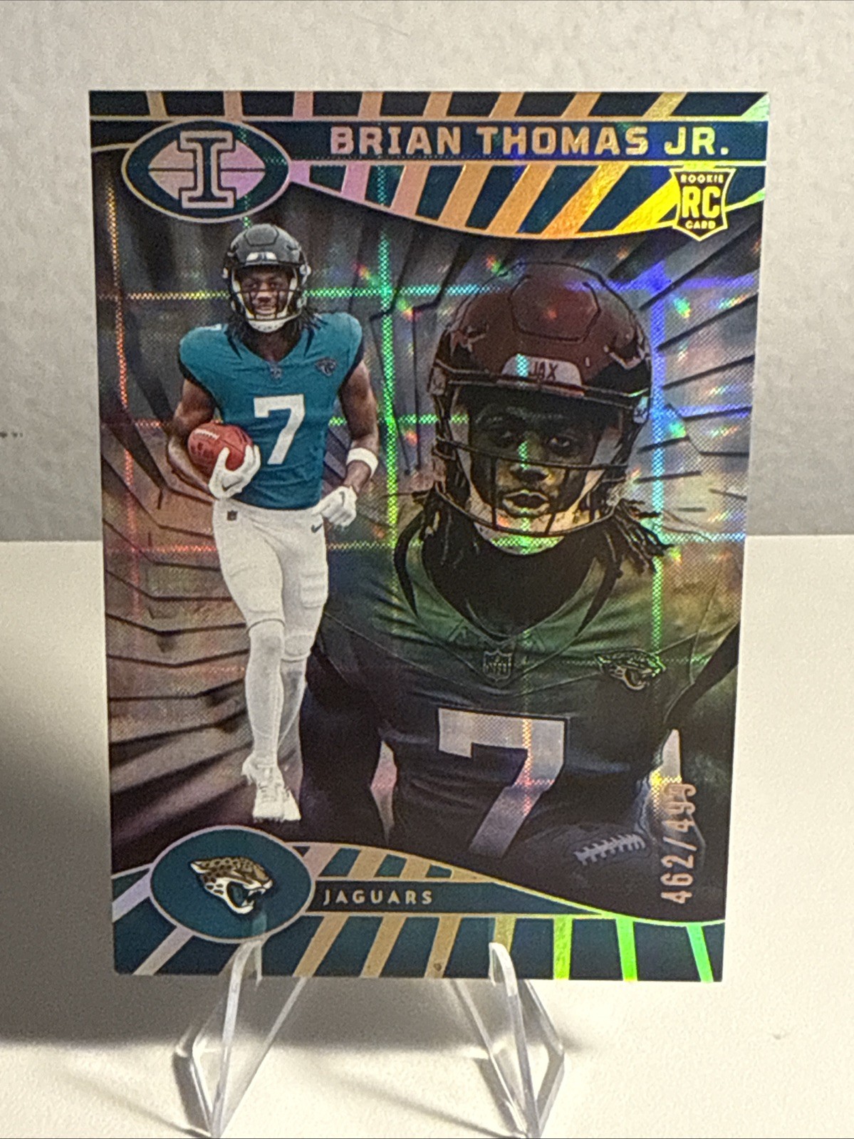 2024 Panini Illusions - Brian Thomas Jr. #41 Trophy Collection Mirrored /499