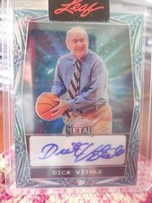 Dick Vitale 2024 Leaf Metal BLUE Prismatic Autograph Auto #'d 9/49 - ESPN