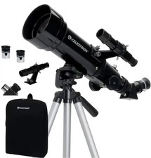 Celestron Telescope 70mm Travel Scope Portable Refractor Coated Compact 40x NEW